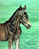 Mares and Foals, Equine Art - Two Days Old Already